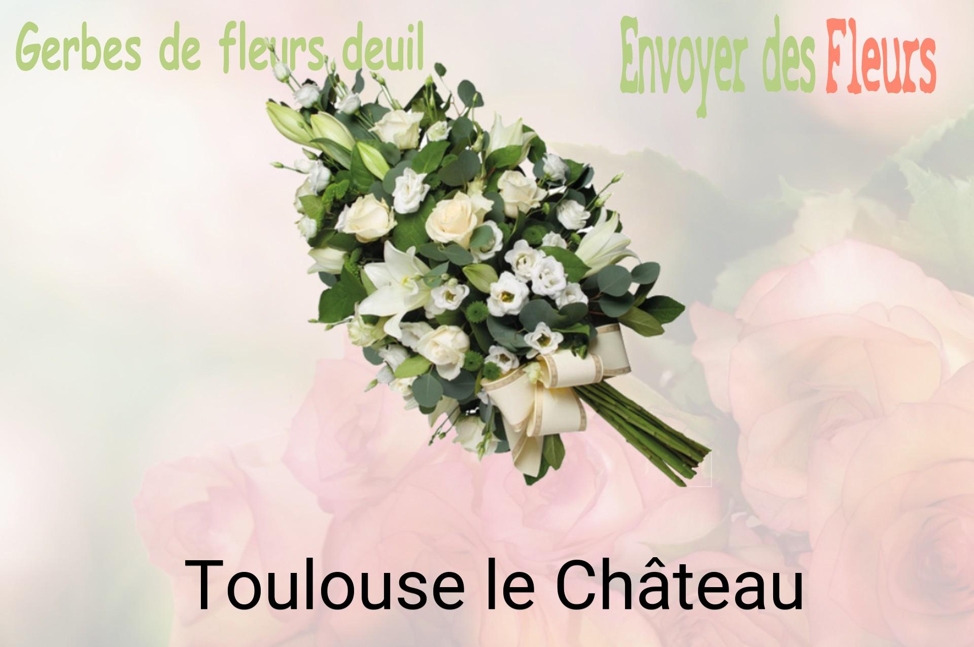 Gerbe de fleurs de deuil livrée à Toulouse-le-Château